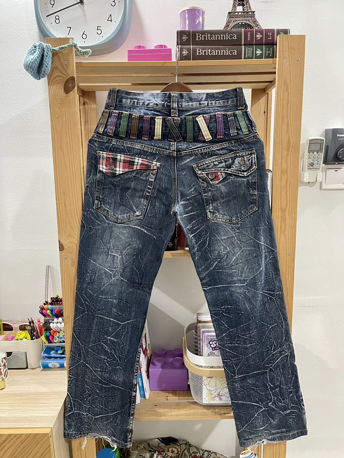 Japanese Brand VINTAGE DISTRESSED DOUBLE WAIST NYLAUS CLOTHING PUNK STYLE Size US 30 / EU 46 - 7 Thumbnail