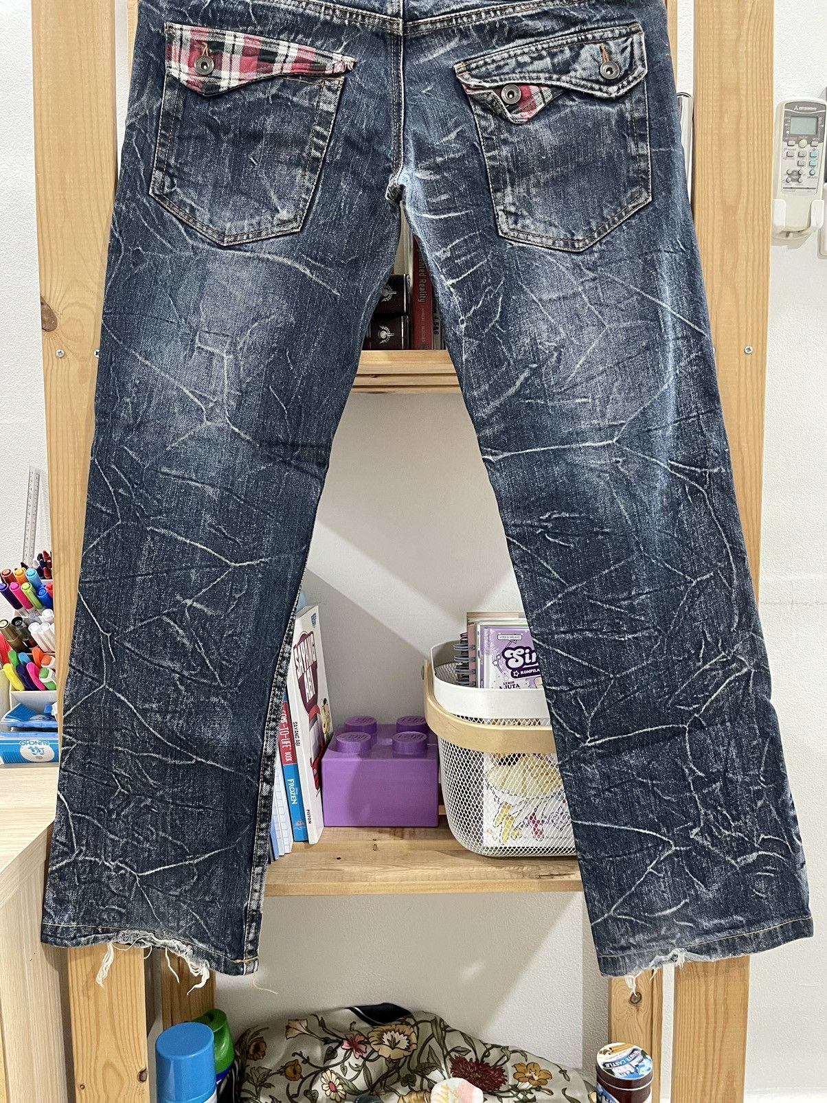 Japanese Brand VINTAGE DISTRESSED DOUBLE WAIST NYLAUS CLOTHING PUNK STYLE Size US 30 / EU 46 - 9 Thumbnail
