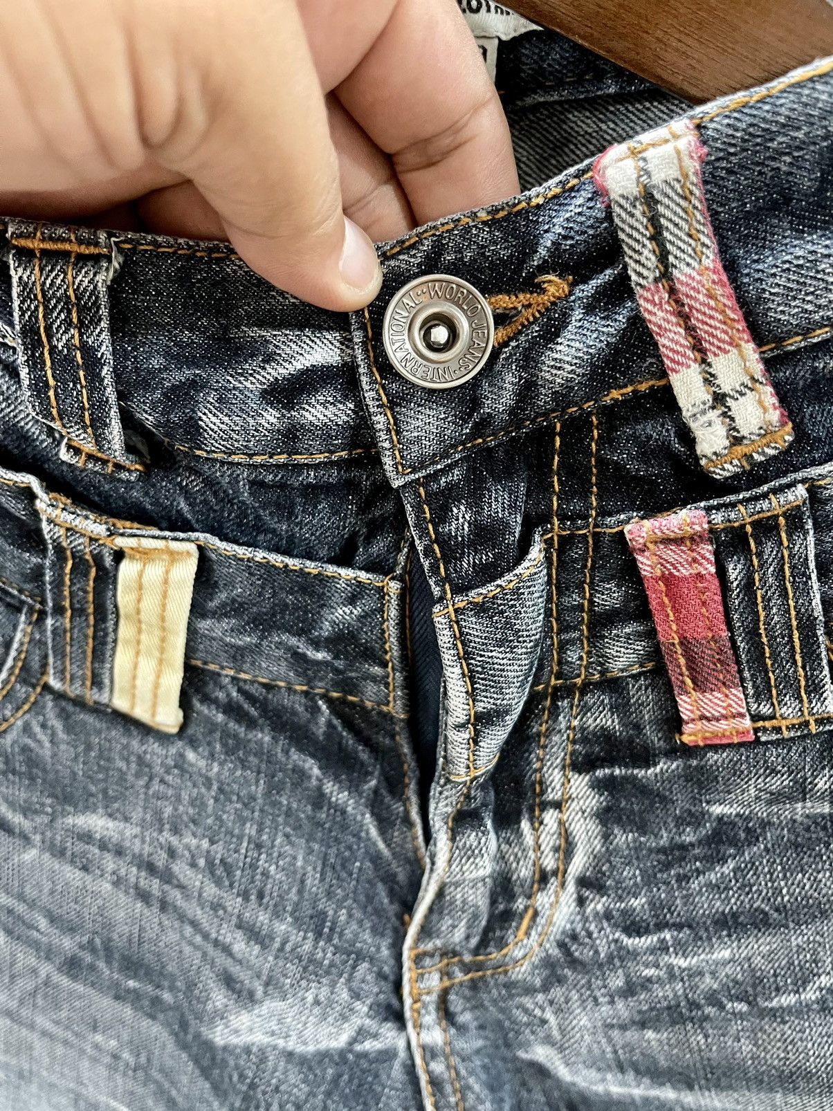 Japanese Brand VINTAGE DISTRESSED DOUBLE WAIST NYLAUS CLOTHING PUNK STYLE Size US 30 / EU 46 - 6 Thumbnail