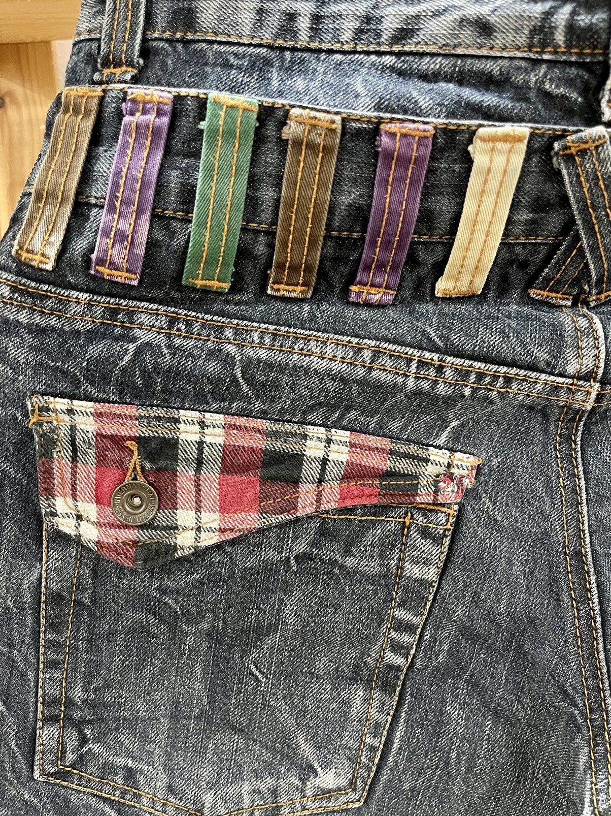 Japanese Brand VINTAGE DISTRESSED DOUBLE WAIST NYLAUS CLOTHING PUNK STYLE Size US 30 / EU 46 - 10 Thumbnail