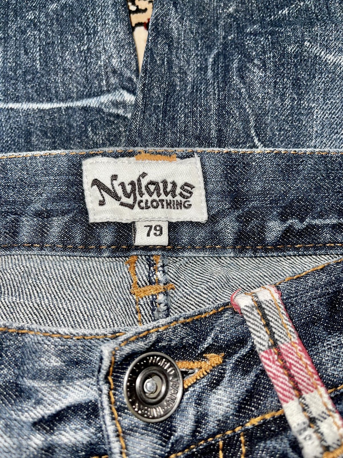 Japanese Brand VINTAGE DISTRESSED DOUBLE WAIST NYLAUS CLOTHING PUNK STYLE Size US 30 / EU 46 - 12 Thumbnail