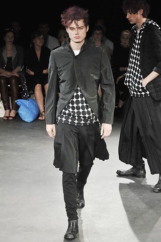 Comme des Garcons Homme Plus SS09 Polka Dot Cap Sleeve T-Shirt Size US S / EU 44-46 / 1 - 4 Thumbnail