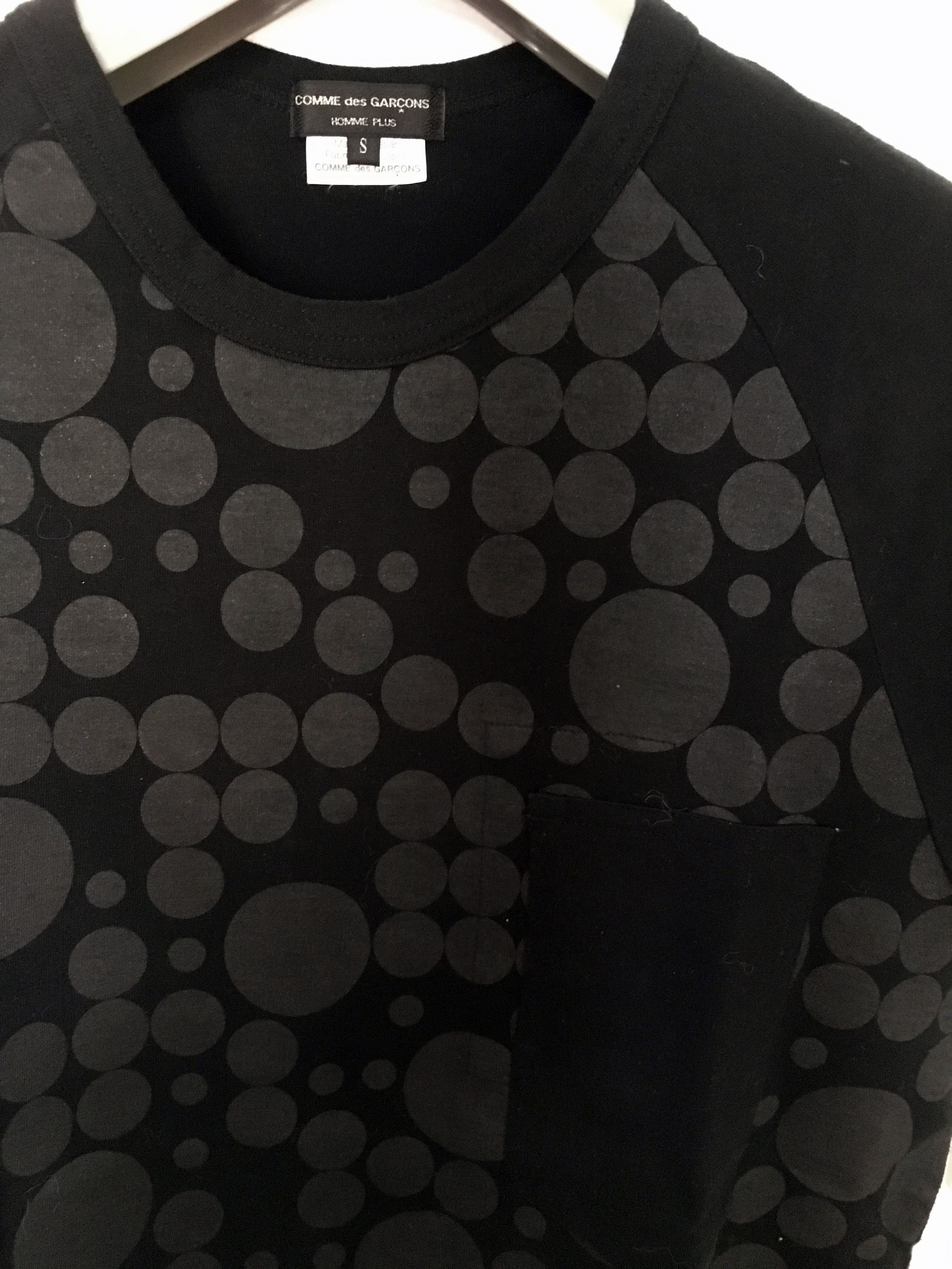 Comme des Garcons Homme Plus SS09 Polka Dot Cap Sleeve T-Shirt Size US S / EU 44-46 / 1 - 3 Thumbnail