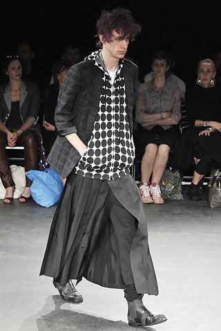 Comme des Garcons Homme Plus SS09 Polka Dot Cap Sleeve T-Shirt Size US S / EU 44-46 / 1 - 5 Thumbnail
