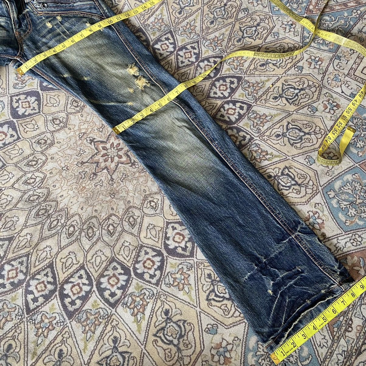 Japanese Brand NICOLE HIDEAWAYS Snake Skin Denim Flare Jeans Size US 30 / EU 46 - 23 Thumbnail