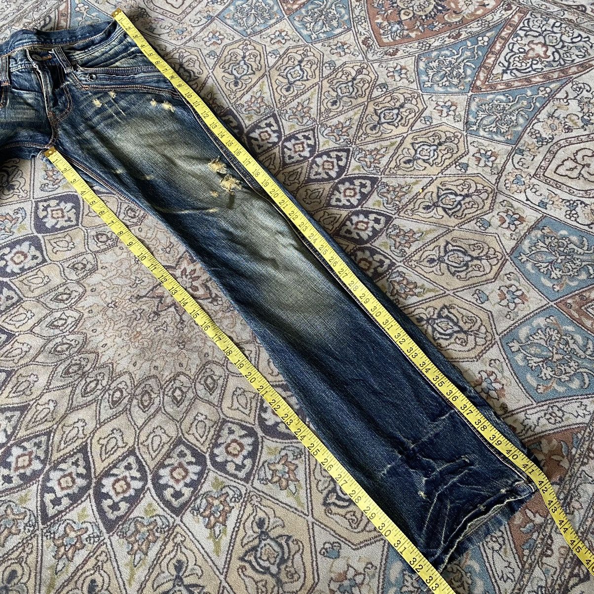 Japanese Brand NICOLE HIDEAWAYS Snake Skin Denim Flare Jeans Size US 30 / EU 46 - 22 Thumbnail