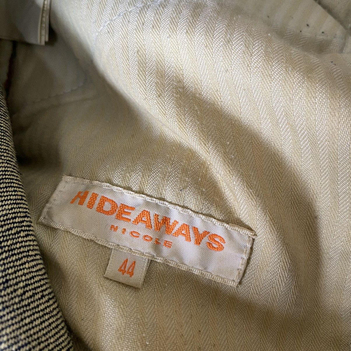 Japanese Brand NICOLE HIDEAWAYS Snake Skin Denim Flare Jeans Size US 30 / EU 46 - 18 Thumbnail