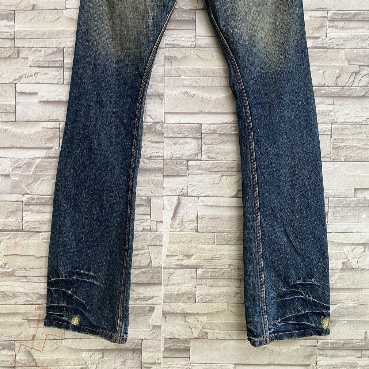 Japanese Brand NICOLE HIDEAWAYS Snake Skin Denim Flare Jeans Size US 30 / EU 46 - 12 Thumbnail