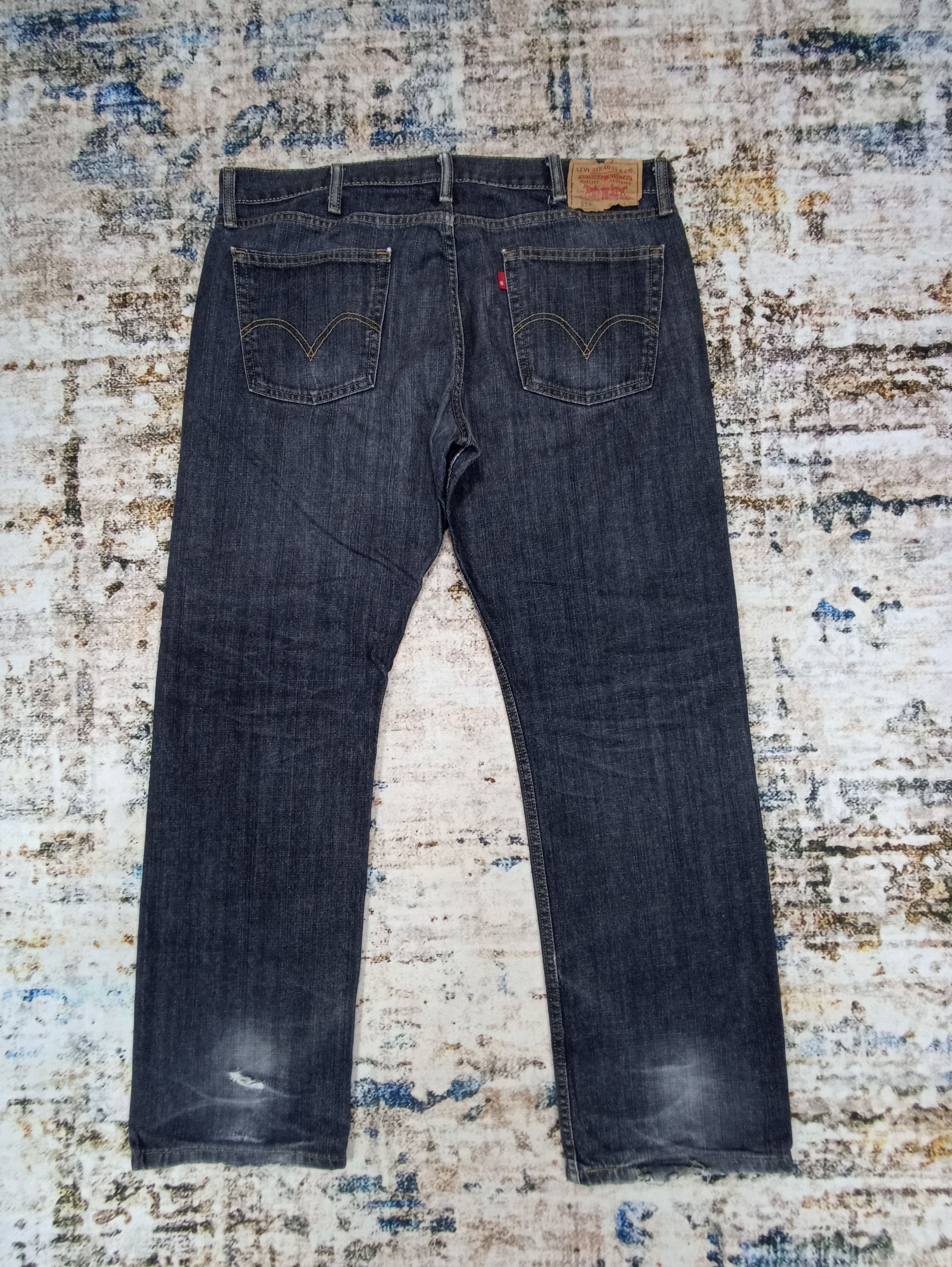 Jean × Levi's × Vintage Vintage Levis 514 Black Jeans - J103 Size US 39 - 2 Thumbnail