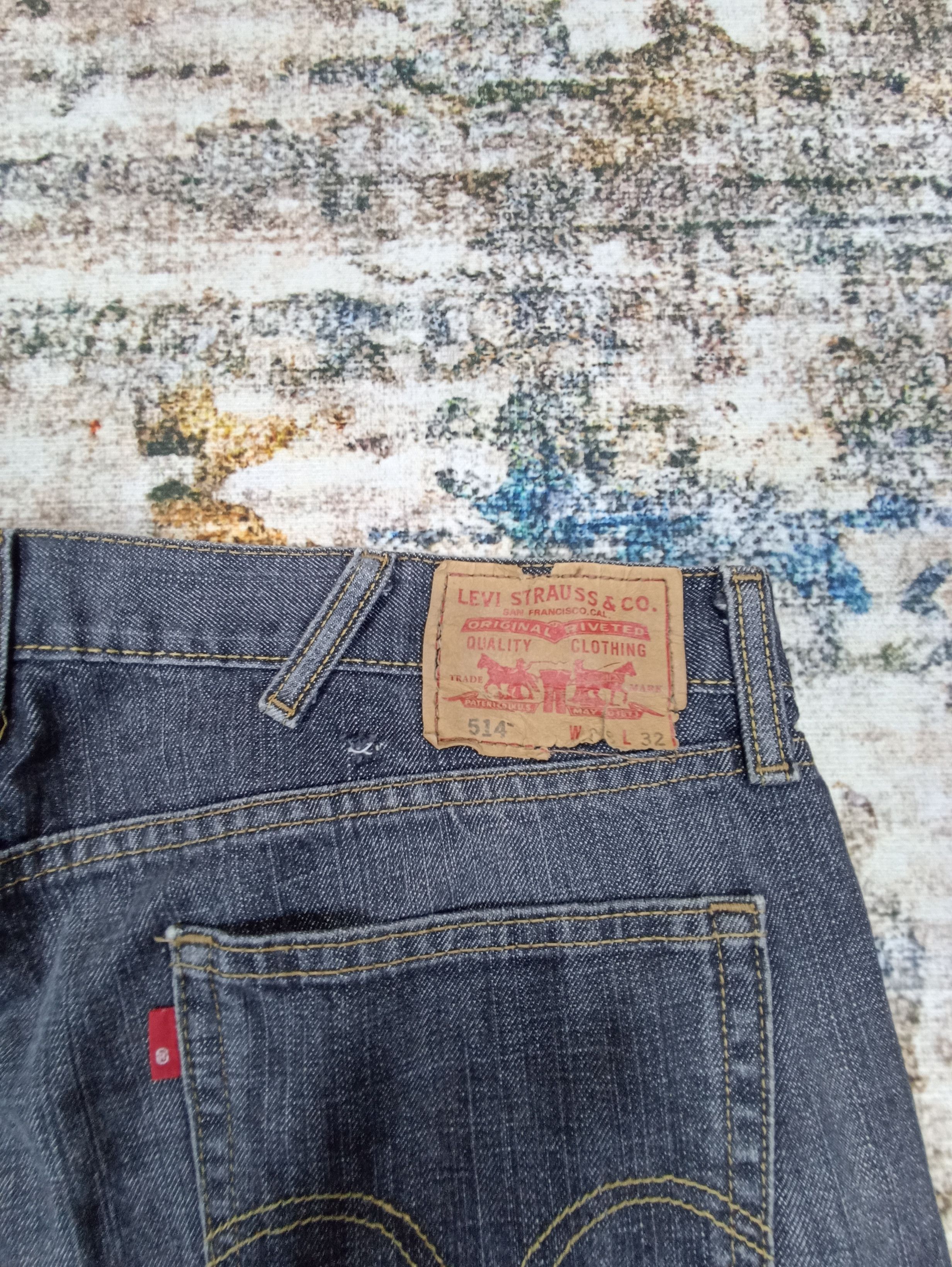 Jean × Levi's × Vintage Vintage Levis 514 Black Jeans - J103 Size US 39 - 7 Thumbnail