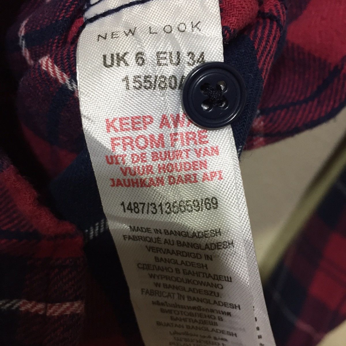 Flannel New Look Flannel single Pocket size S Size US S / EU 44-46 / 1 - 8 Thumbnail