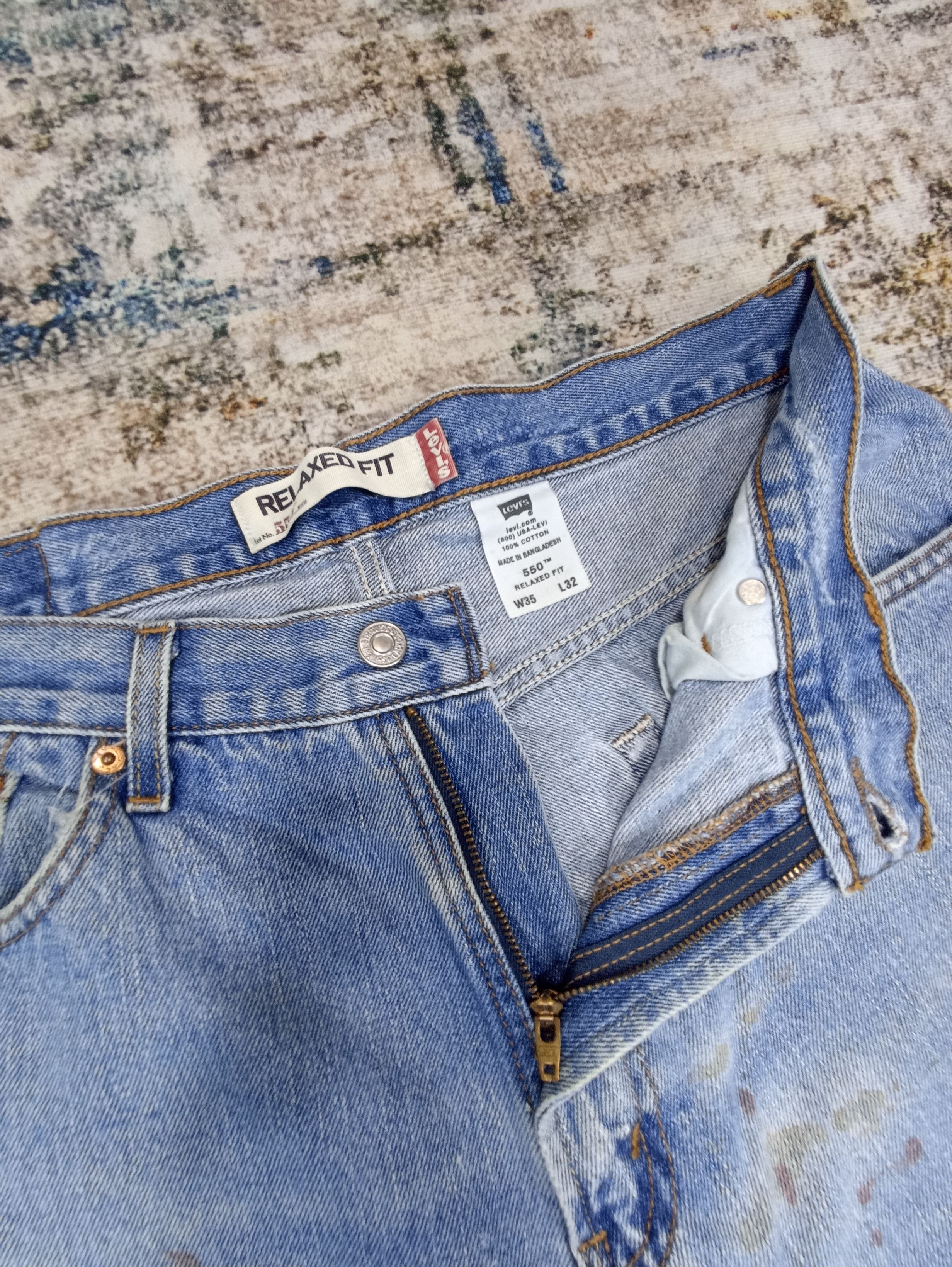 Jean × Levi's × Vintage Vintage Levis 550 Blue Wash Jeans - J102 Size US 33 - 3 Thumbnail