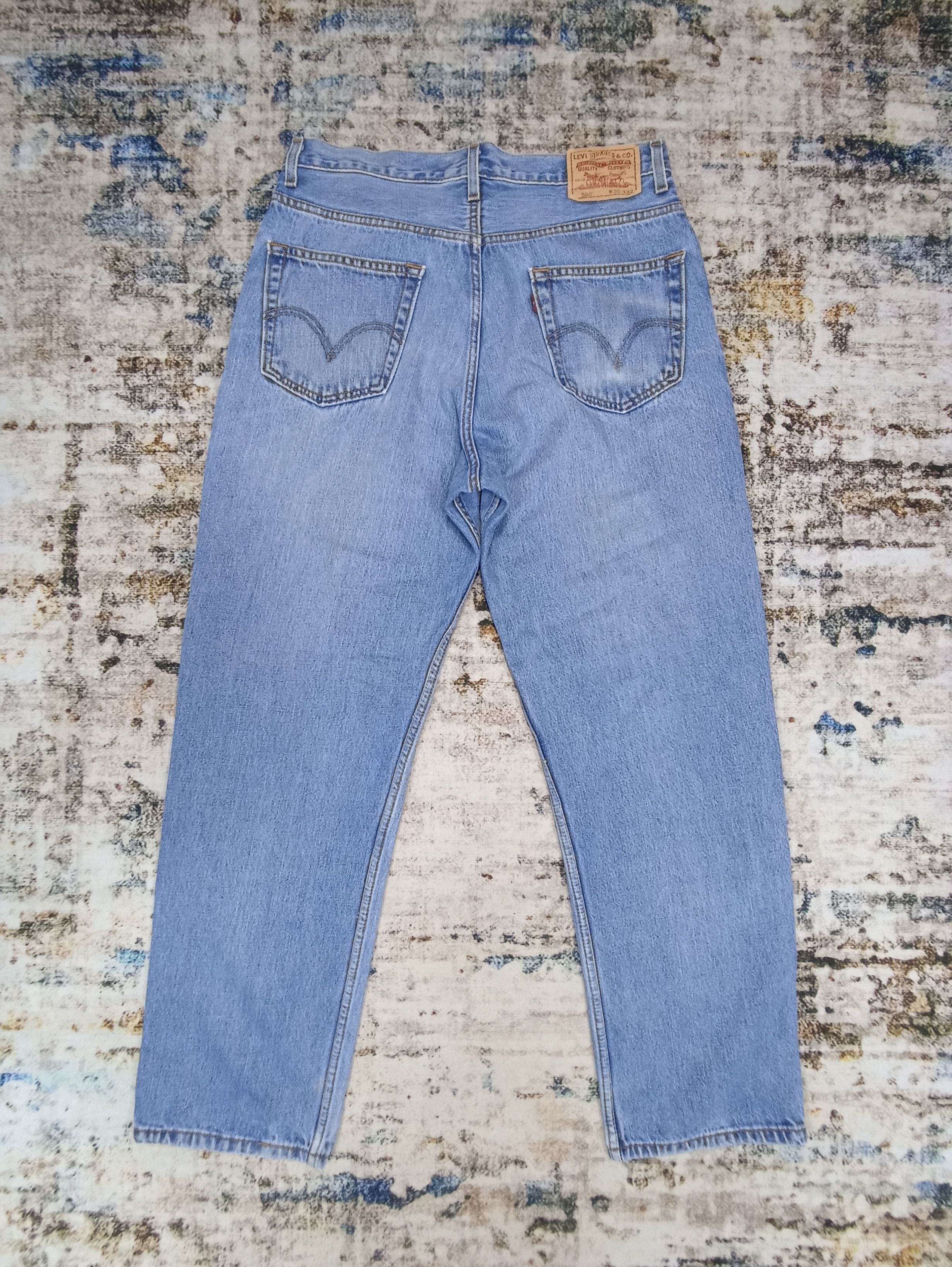 Jean × Levi's × Vintage Vintage Levis 550 Blue Wash Jeans - J102 Size US 33 - 2 Thumbnail