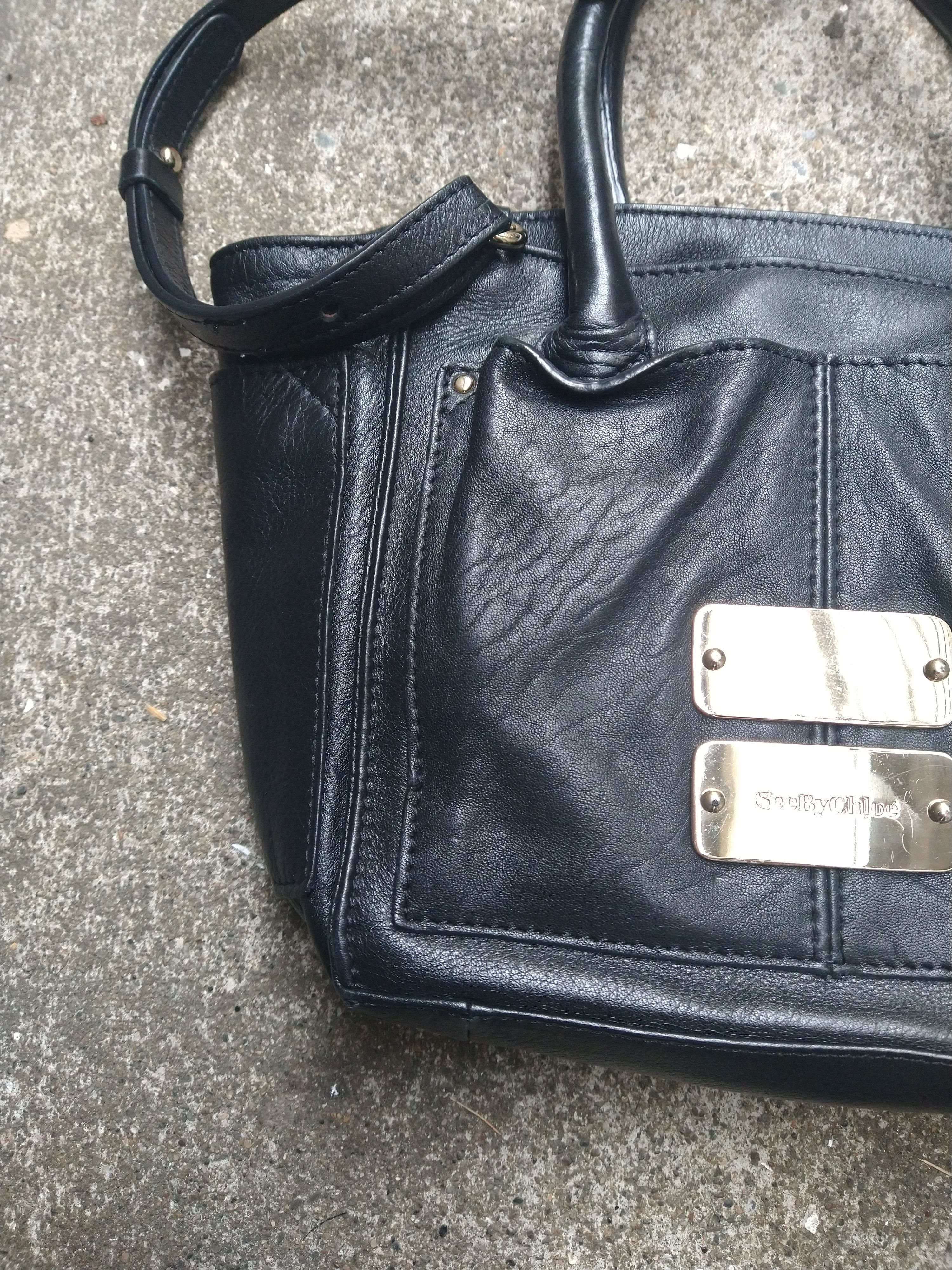 See by Chloe Nellie Bag Black Leather Shoulder Handbag