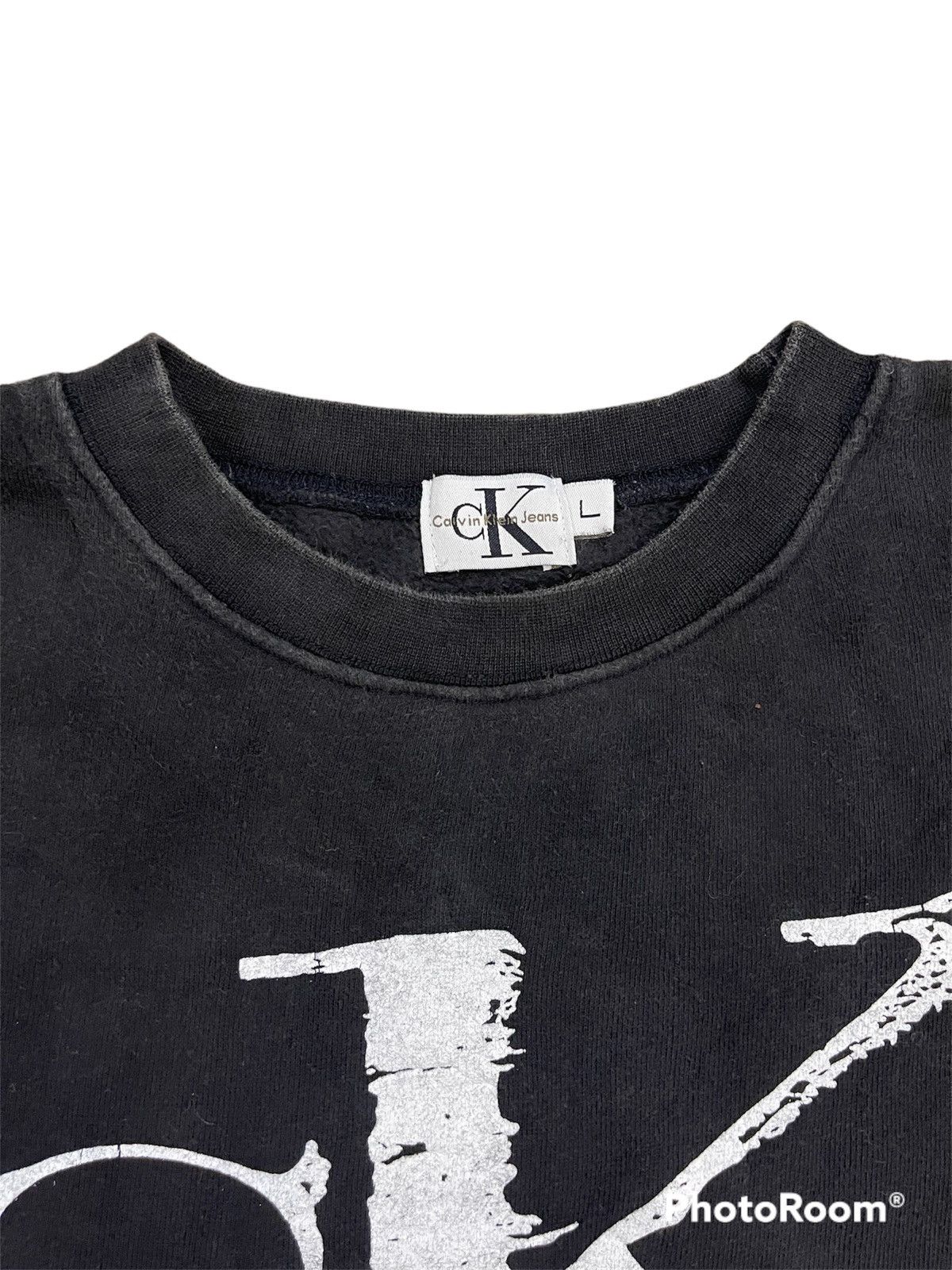 Calvin Klein × Calvin Klein 205W39NYC × Vintage Vintage Calvin Klein Jeans Big Logo Pullover Size US L / EU 52-54 / 3 - 3 Thumbnail