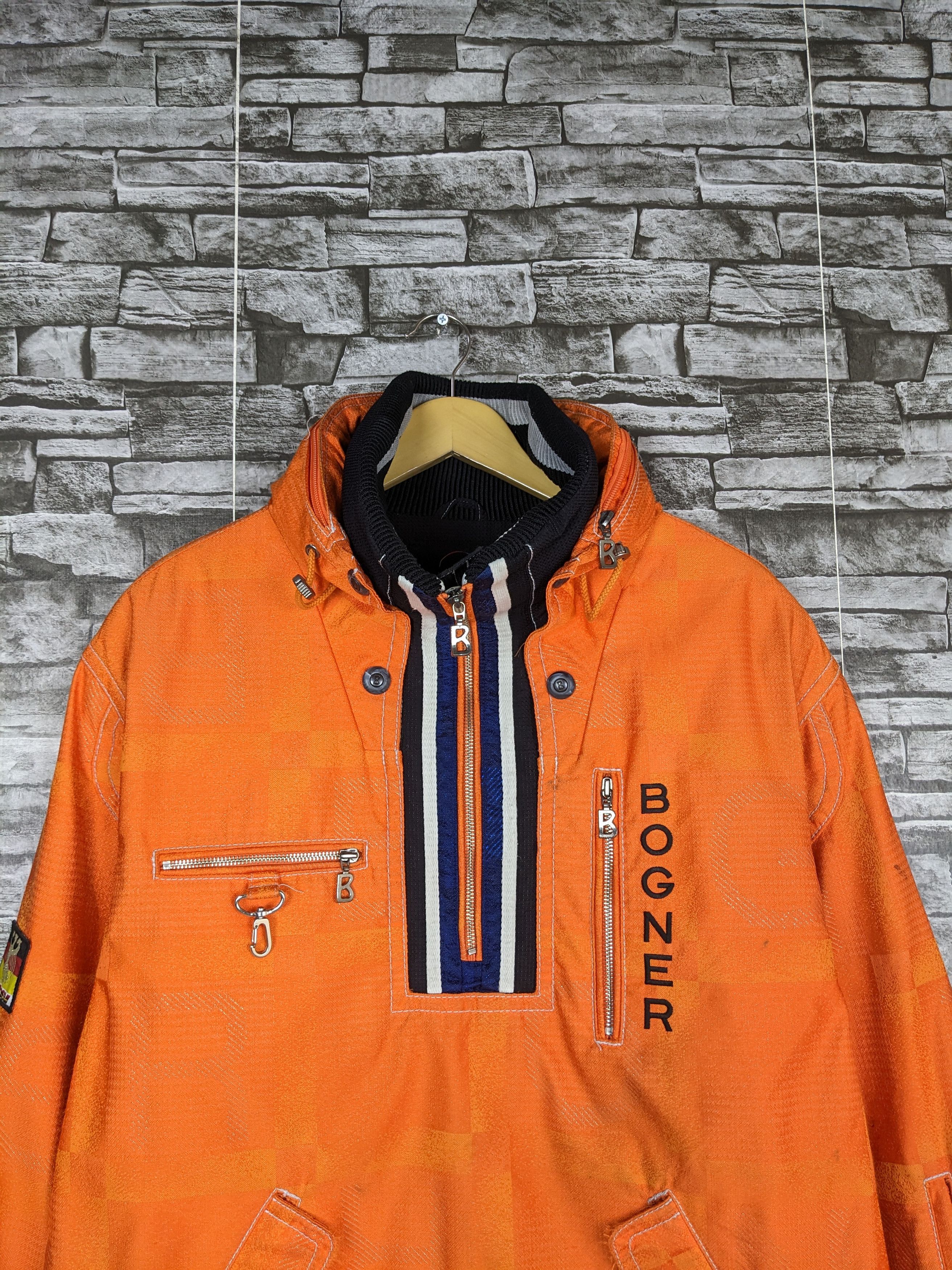 Bogner Vintage Bogner Heavy Ski Jacket Outerwear Half Zipper Size US L / EU 52-54 / 3 - 3 Thumbnail