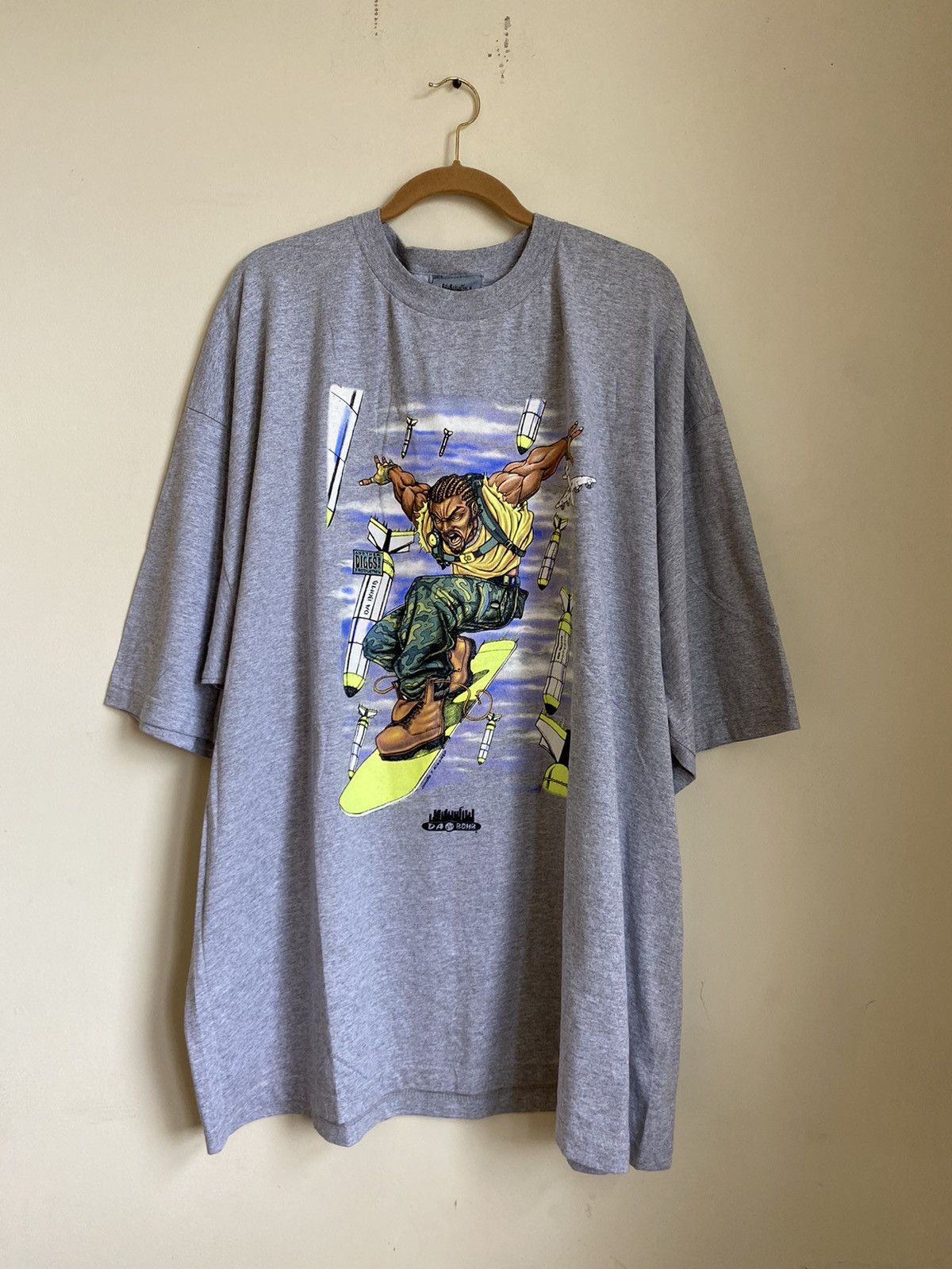 Vintage Vintage 90s Da City Bomb NYC Comic Tee Size US XXL / EU 58 / 5 - 4 Thumbnail