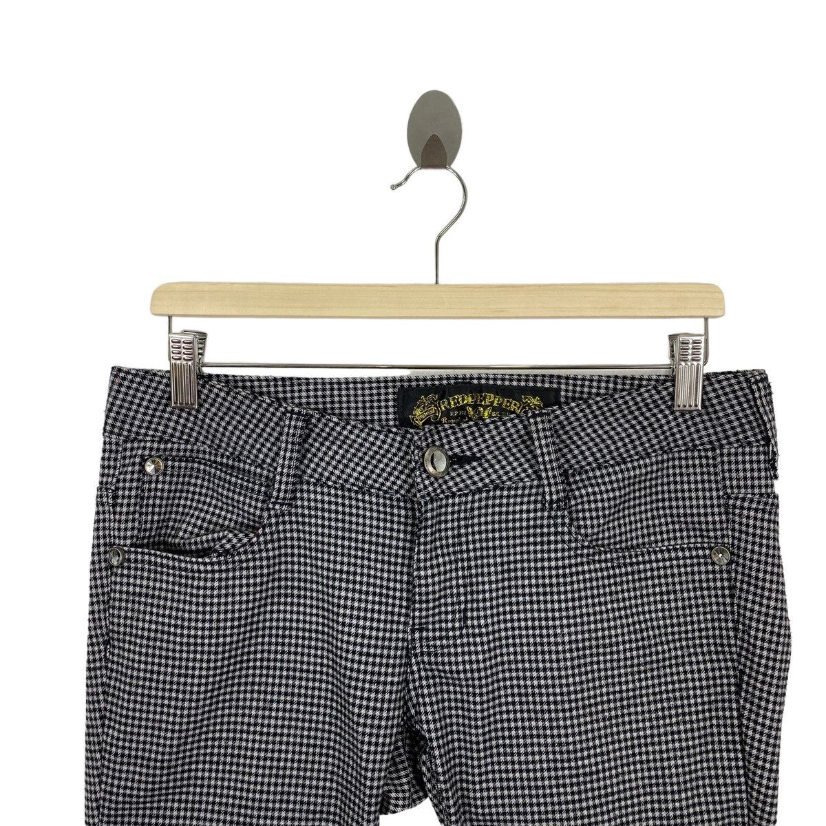 Japanese Brand RED PEPPER JEANS Japanese Brand Check Tartan Slim Fit Casual Size 34" / US 12 / IT 48 - 2 Thumbnail