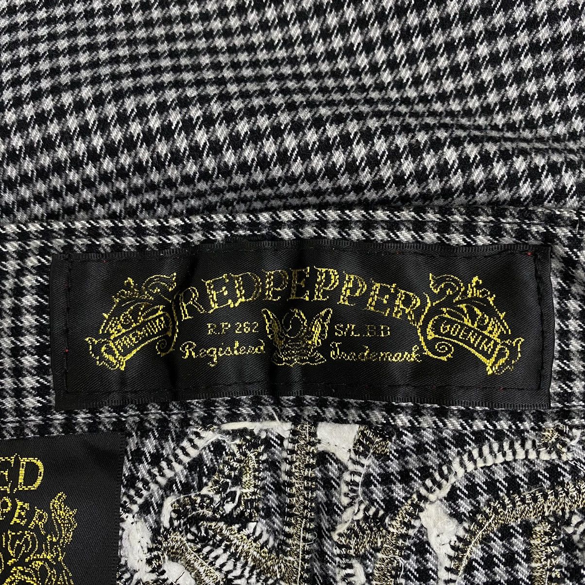 Japanese Brand RED PEPPER JEANS Japanese Brand Check Tartan Slim Fit Casual Size 34" / US 12 / IT 48 - 5 Thumbnail