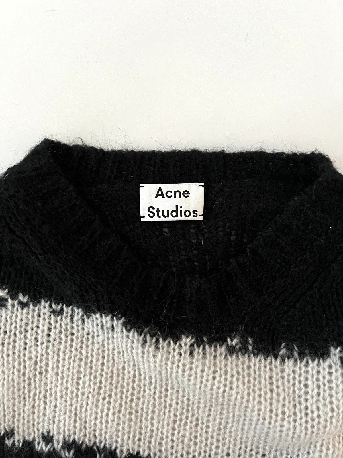 Acne Studios 💥GRAIL💥Acne Studios Mohair Distressed Stripped Sweater Size US M / EU 48-50 / 2 - 4 Thumbnail