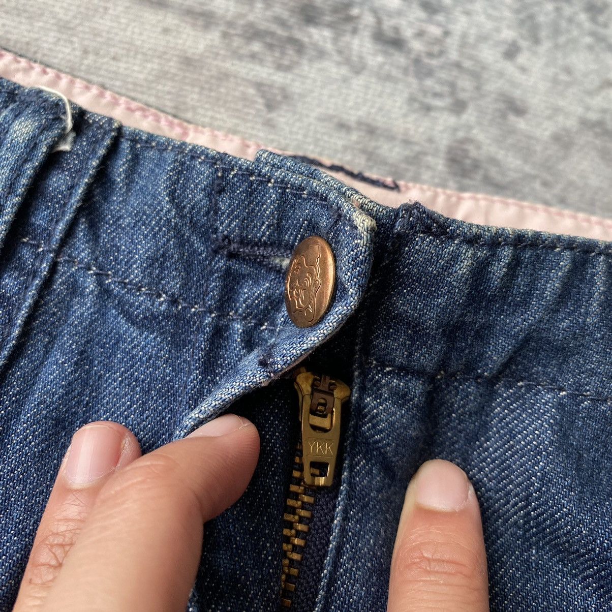 Evisu Evisu Daicock Denim Midi Cargo Skirt Size 28" / US 6 / IT 42 - 8 Thumbnail