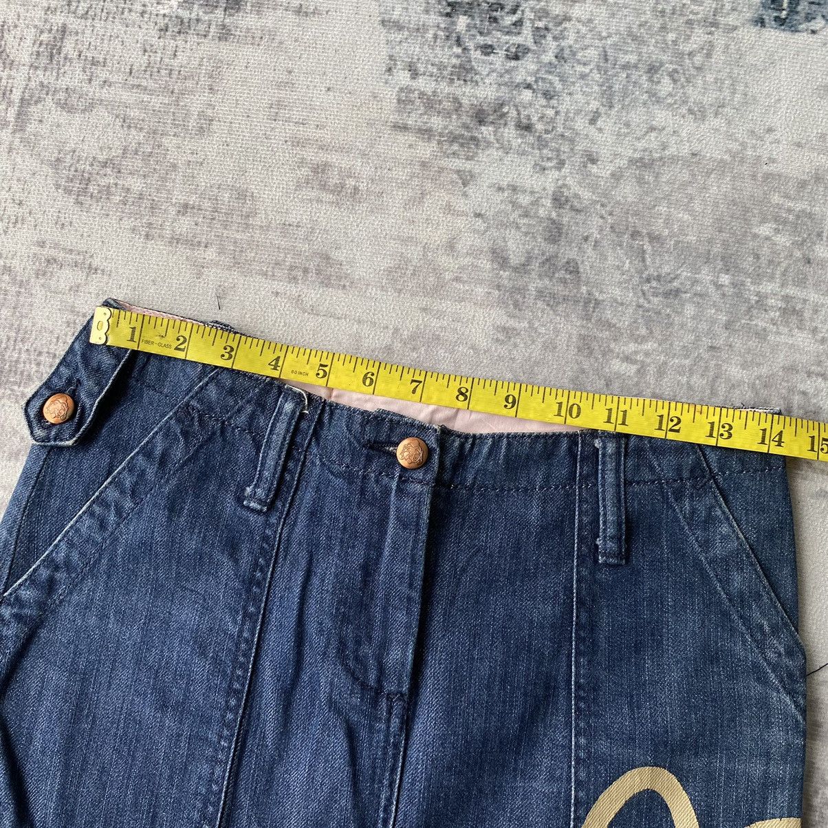 Evisu Evisu Daicock Denim Midi Cargo Skirt Size 28" / US 6 / IT 42 - 12 Thumbnail