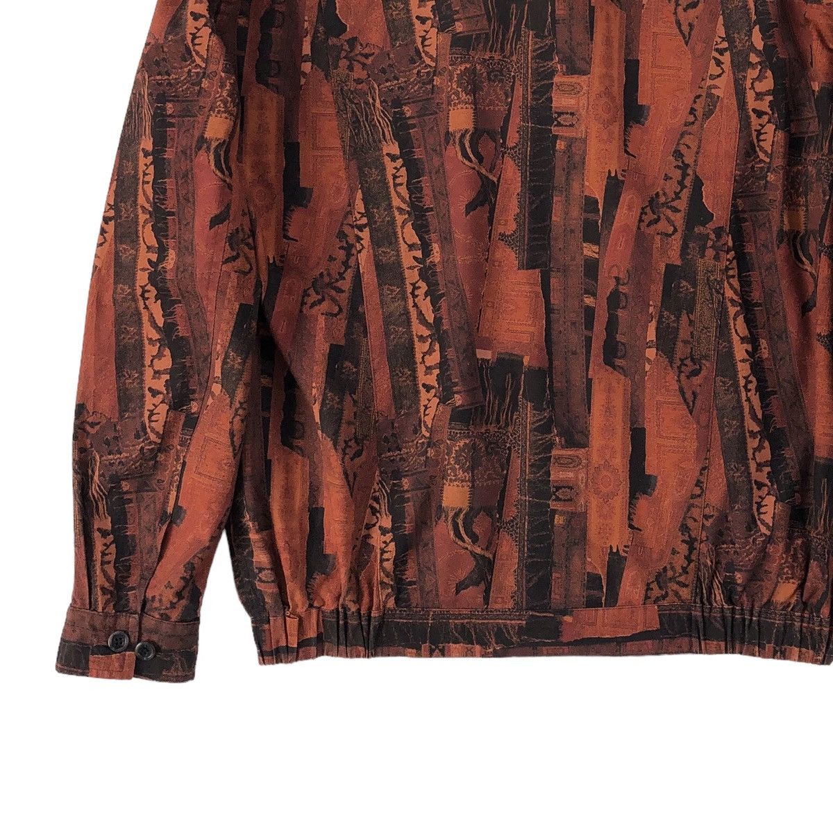 Mr. Junko 🔥Vintage Mr.Junko Orange Fully Abstract Khakis Jacket Size US L / EU 52-54 / 3 - 14 Thumbnail