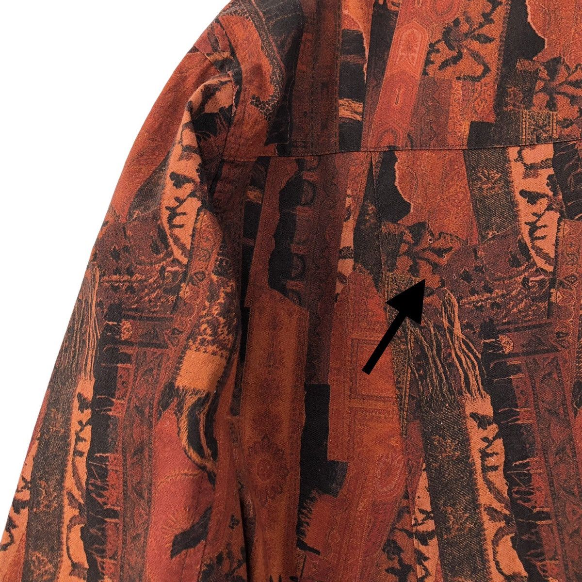 Mr. Junko 🔥Vintage Mr.Junko Orange Fully Abstract Khakis Jacket Size US L / EU 52-54 / 3 - 15 Thumbnail
