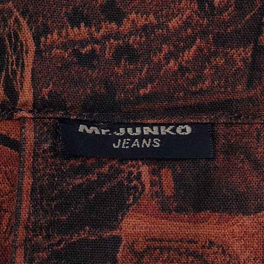 Mr. Junko 🔥Vintage Mr.Junko Orange Fully Abstract Khakis Jacket Size US L / EU 52-54 / 3 - 9 Thumbnail