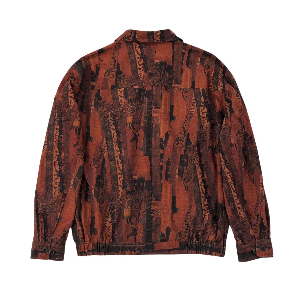 Mr. Junko 🔥Vintage Mr.Junko Orange Fully Abstract Khakis Jacket Size US L / EU 52-54 / 3 - 13 Thumbnail