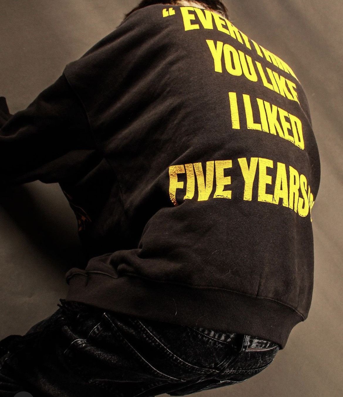 Japanese Brand Five Years Virgil quote crewneck Size US M / EU 48-50 / 2 - 7 Thumbnail