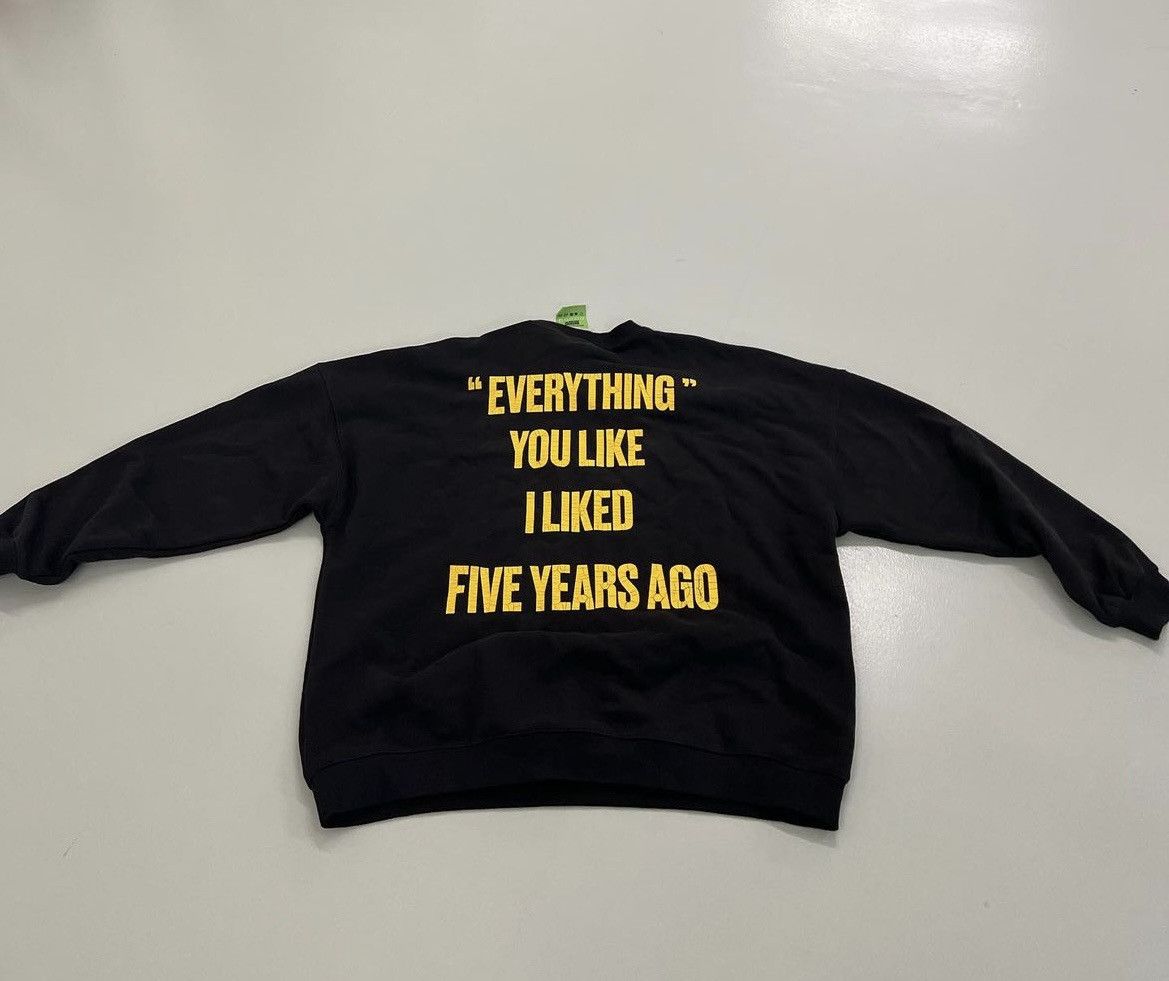 Japanese Brand Five Years Virgil quote crewneck Size US M / EU 48-50 / 2 - 1 Thumbnail