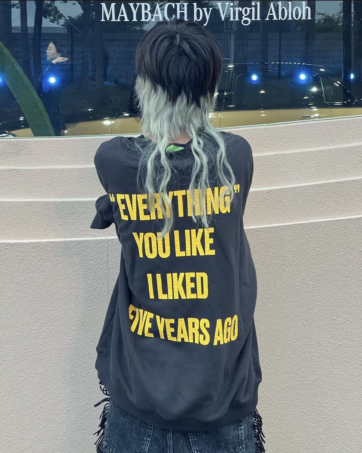 Japanese Brand Five Years Virgil quote crewneck Size US M / EU 48-50 / 2 - 5 Thumbnail