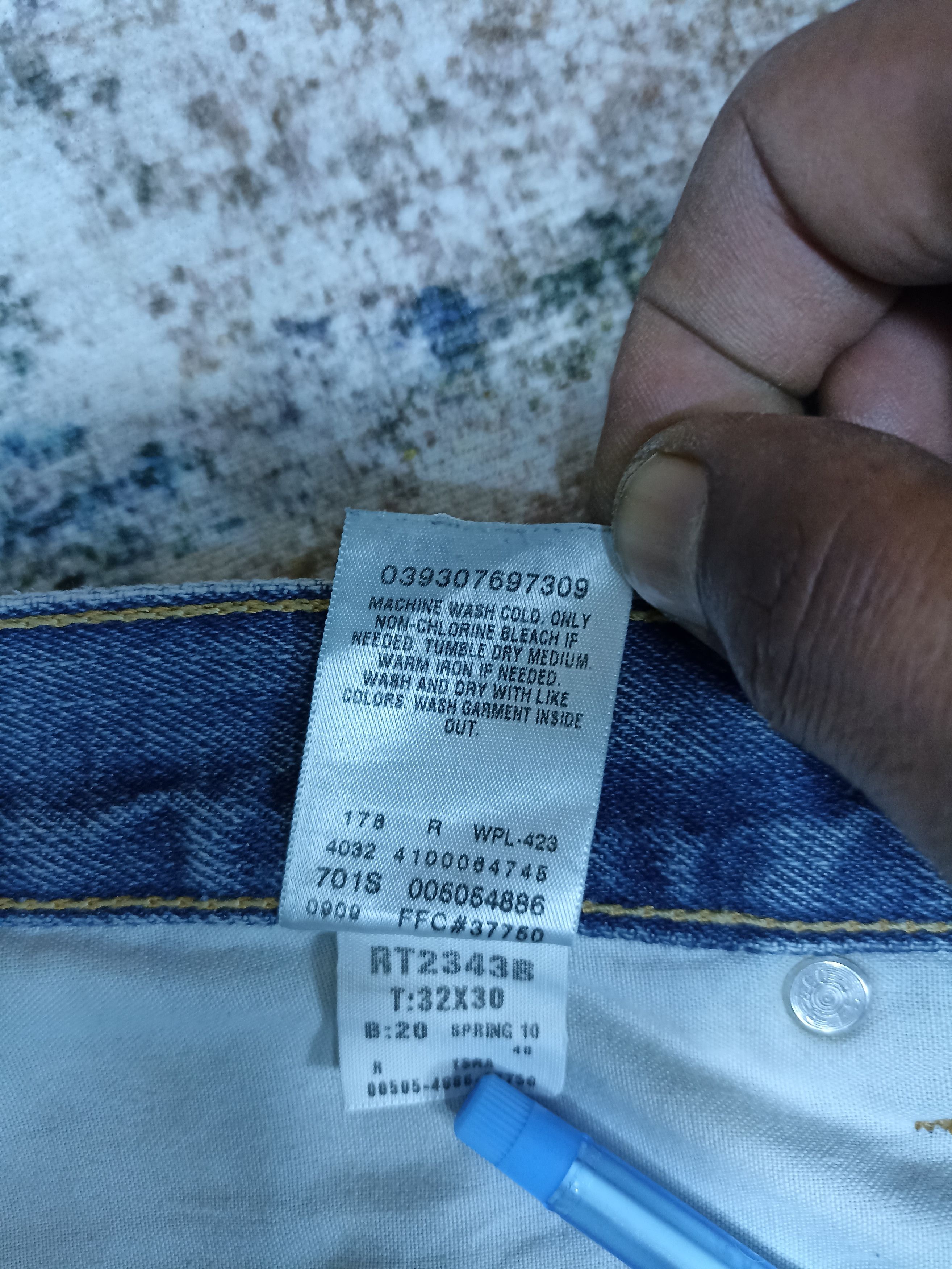 Jean × Levi's × Vintage Vintage Levis 505 Dirty blue Wash Jeans - J109 Size US 32 / EU 48 - 5 Thumbnail