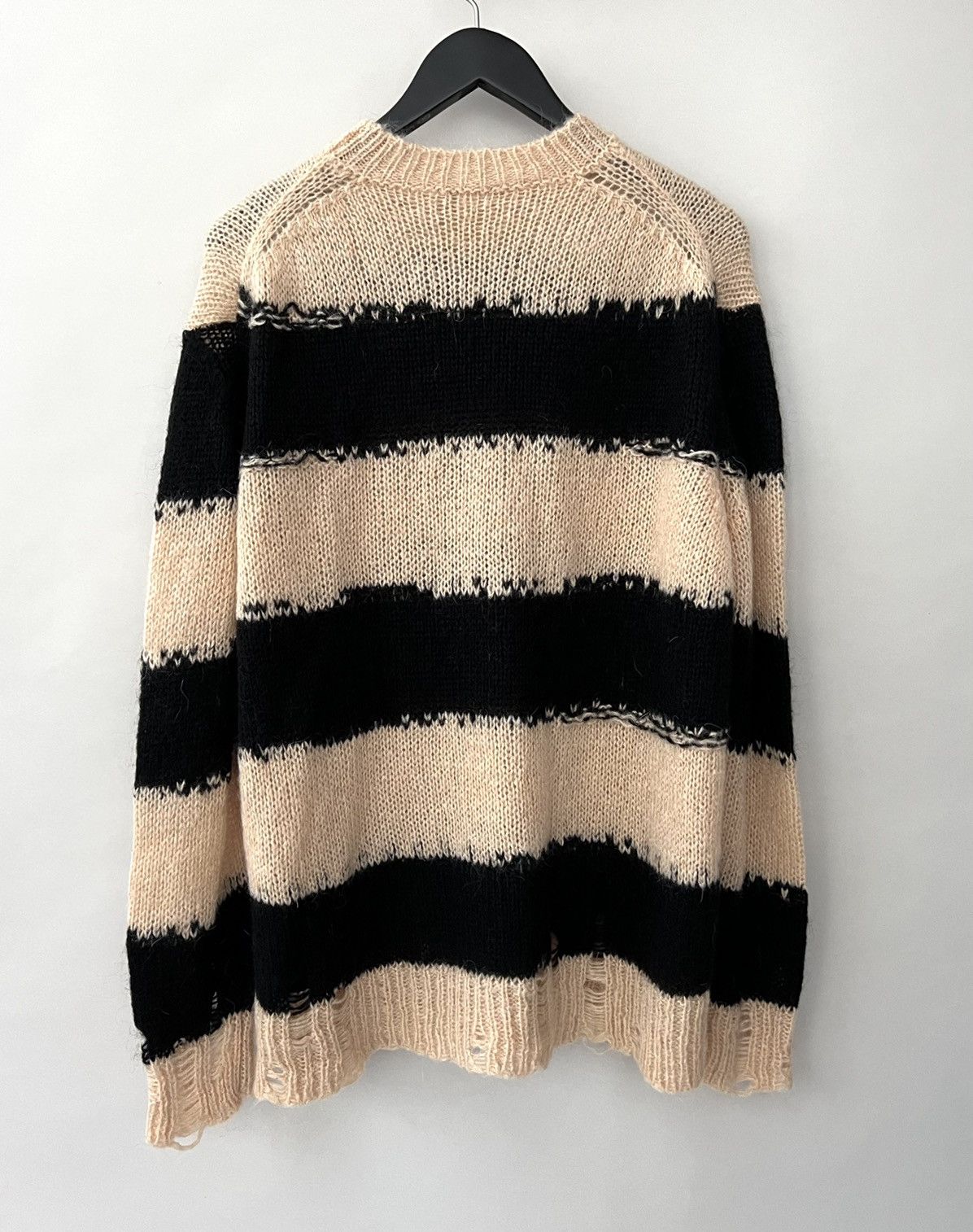 Acne Studios Acne Studios Mohair Distressed Stripped Knitted Sweater Size US M / EU 48-50 / 2 - 3 Thumbnail