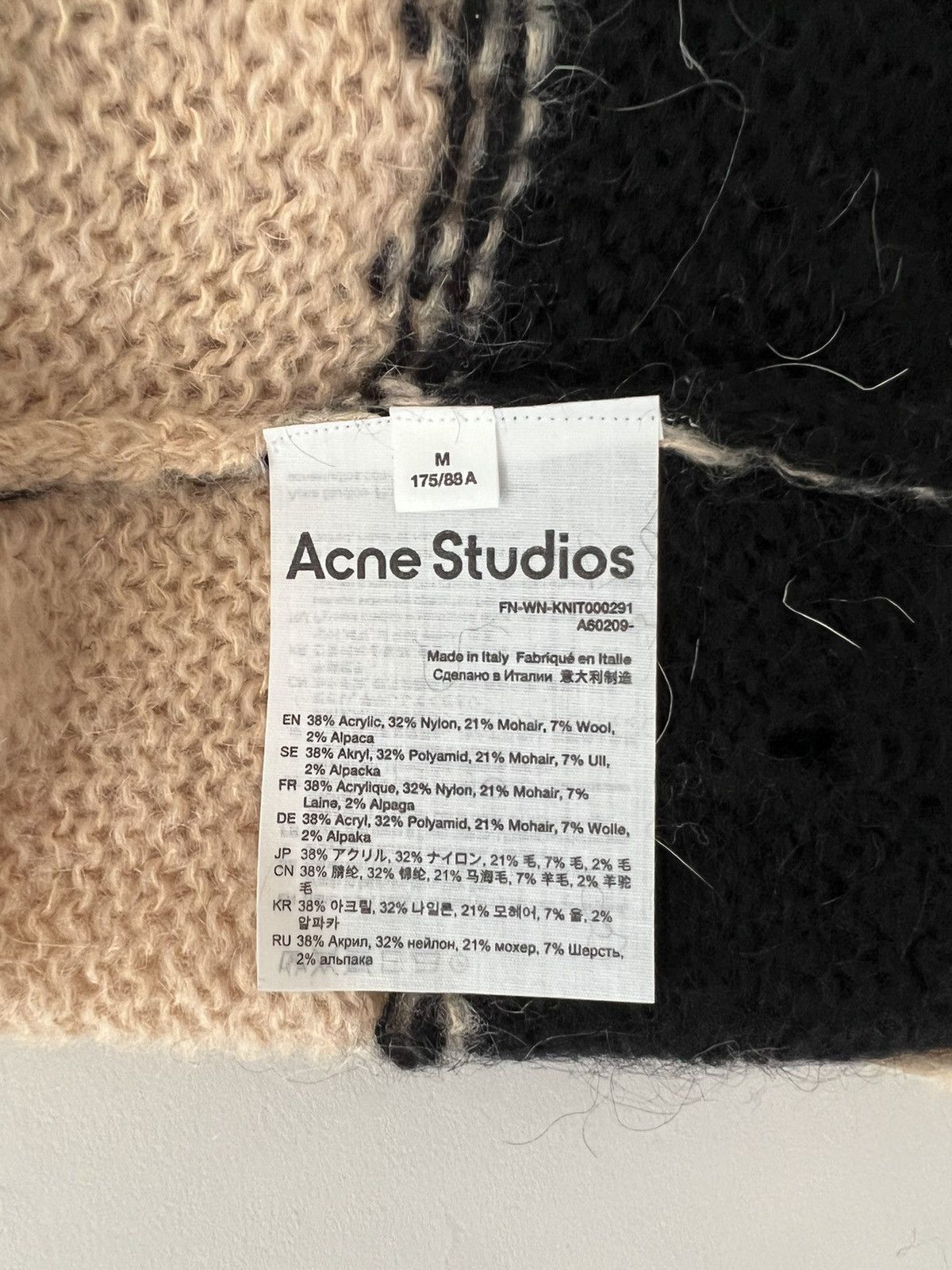 Acne Studios Acne Studios Mohair Distressed Stripped Knitted Sweater Size US M / EU 48-50 / 2 - 5 Thumbnail