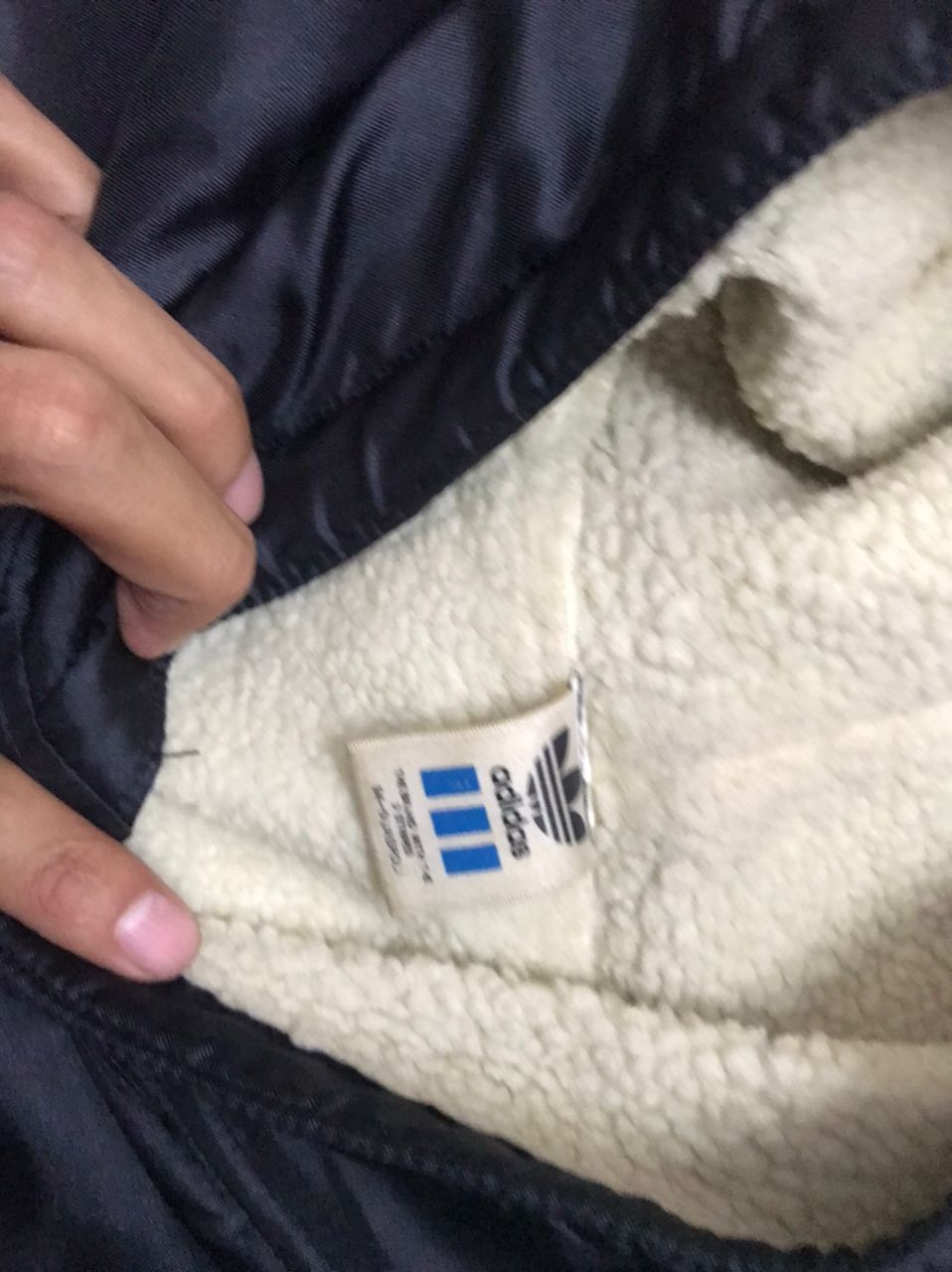 Vintage 90’s Adidas Big Logo Trefoil Long Sherpa Jacket Size US L / EU 52-54 / 3 - 10 Thumbnail