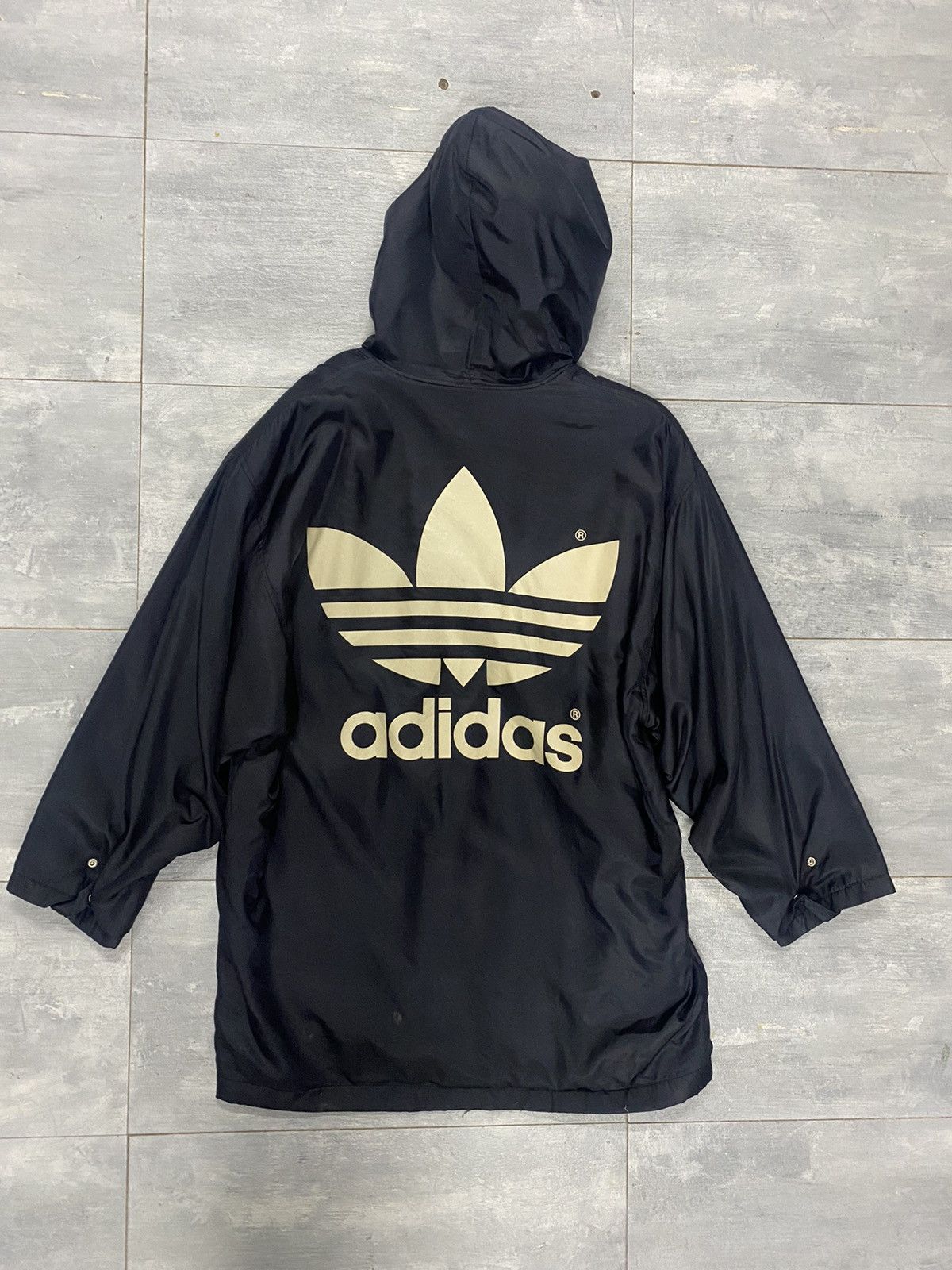 Vintage 90’s Adidas Big Logo Trefoil Long Sherpa Jacket Size US L / EU 52-54 / 3 - 2 Thumbnail