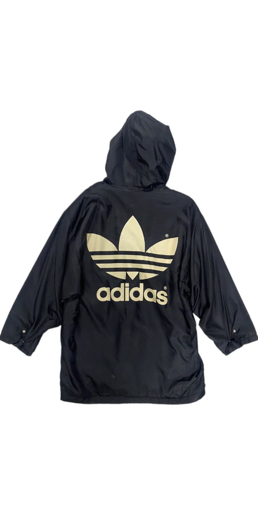 Vintage 90’s Adidas Big Logo Trefoil Long Sherpa Jacket Size US L / EU 52-54 / 3 - 1 Thumbnail