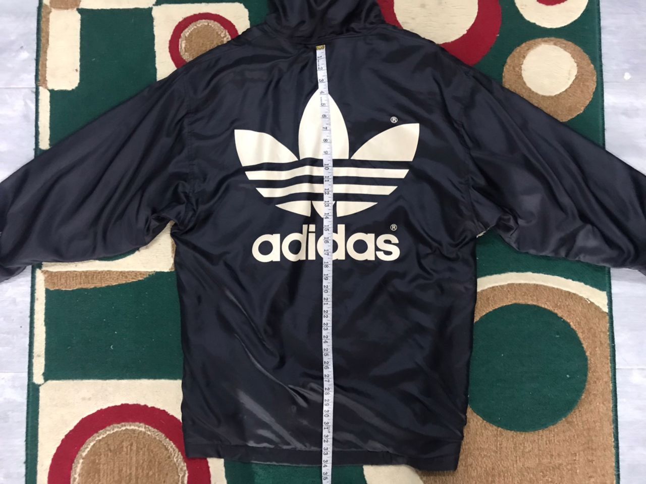 Vintage 90’s Adidas Big Logo Trefoil Long Sherpa Jacket Size US L / EU 52-54 / 3 - 12 Thumbnail