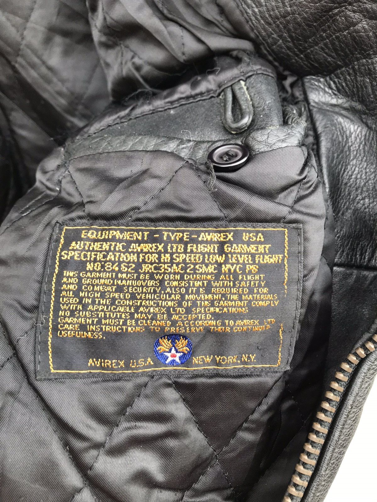 Avirex Avirex Usa Leather Jacket Air Force Military American Classi Size US M / EU 48-50 / 2 - 12 Thumbnail