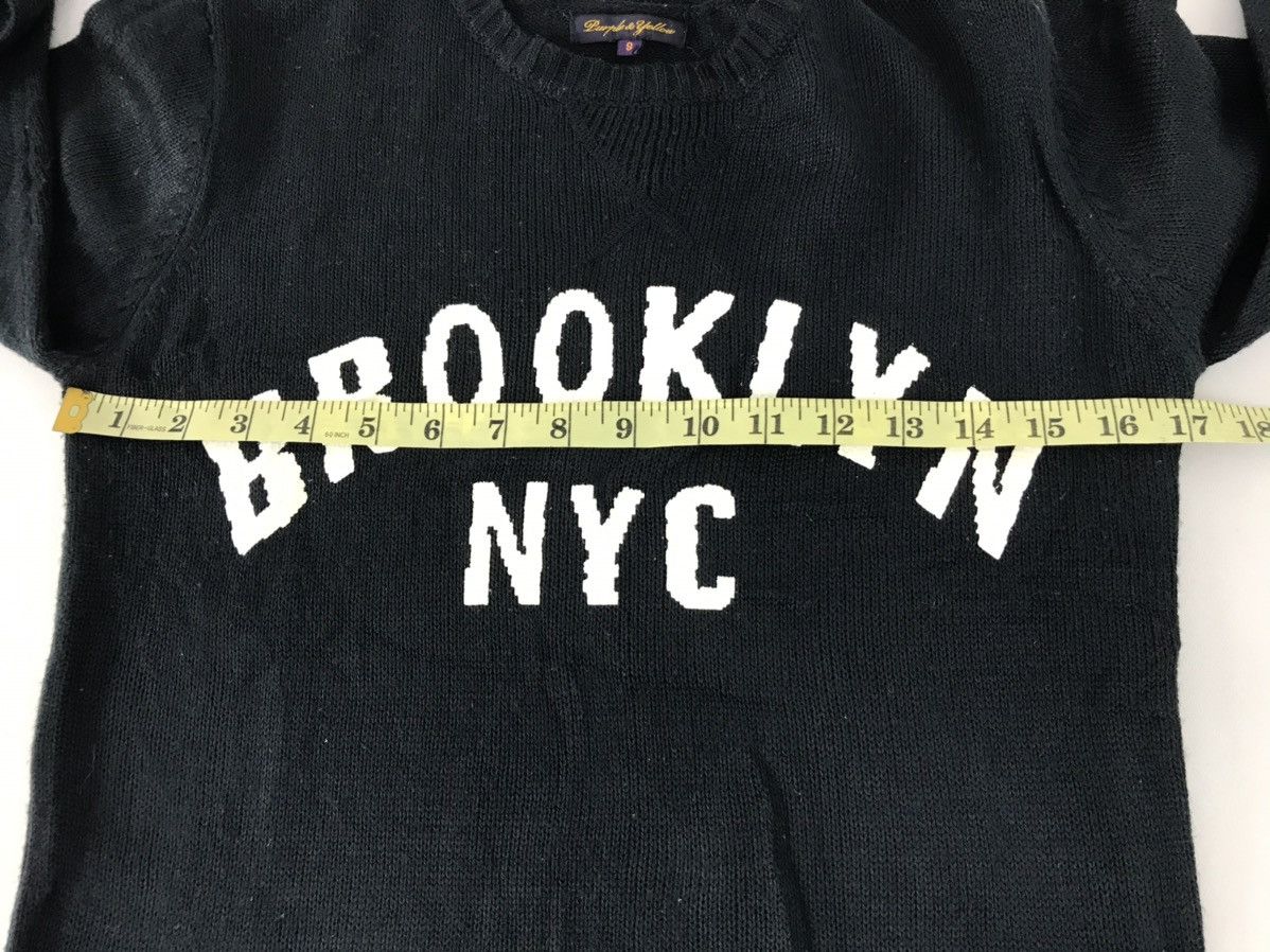 Japanese Brand × Vintage Purple & Yellow Brooklyn Nyc Athletic Knitwear Spell Out Size US S / EU 44-46 / 1 - 9 Thumbnail