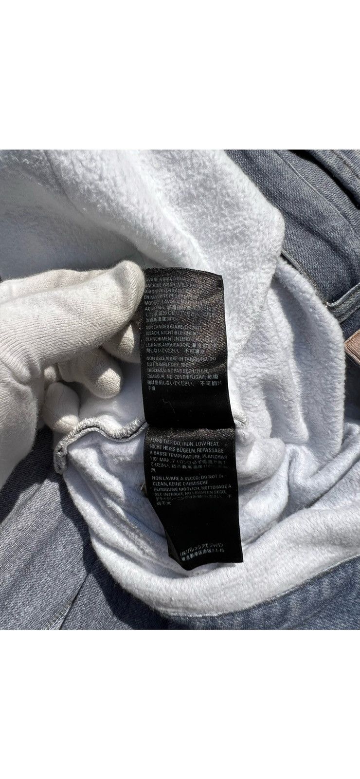 Balenciaga BALENCIAGA 22SS damage crush denim photo baggy sweat pants Size US 33 - 15 Thumbnail