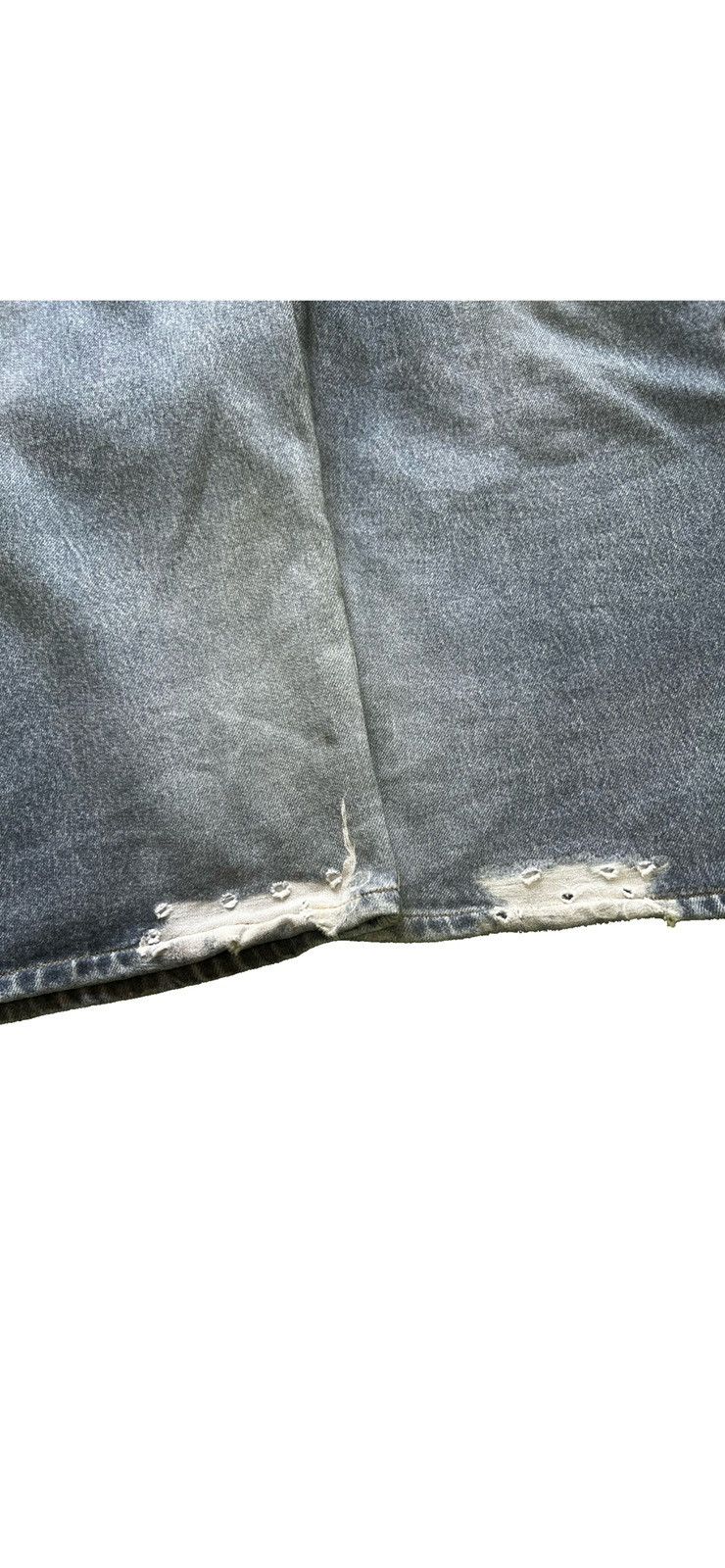 Balenciaga BALENCIAGA 22SS damage crush denim photo baggy sweat pants Size US 33 - 13 Thumbnail