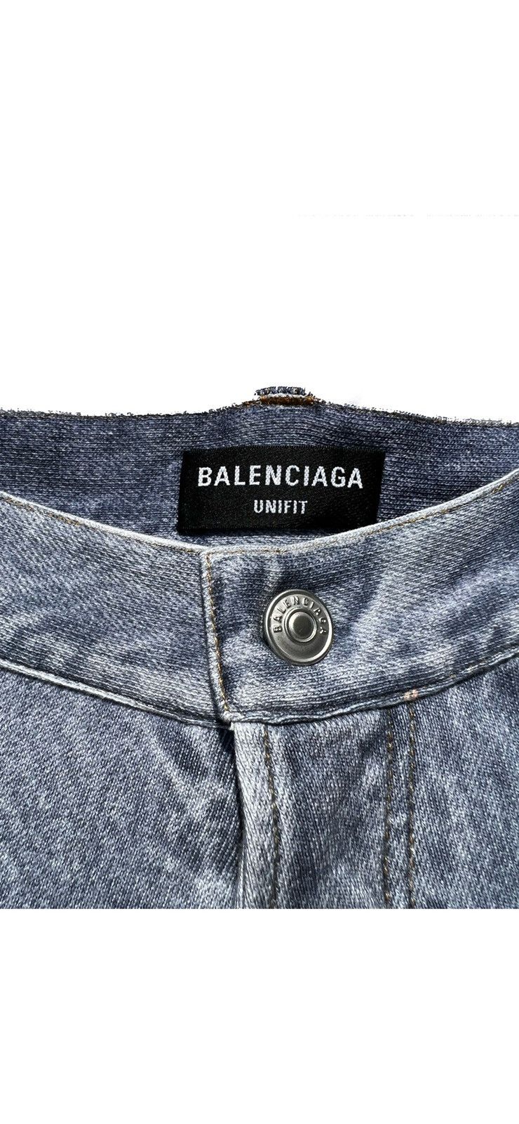 Balenciaga BALENCIAGA 22SS damage crush denim photo baggy sweat pants Size US 33 - 6 Thumbnail