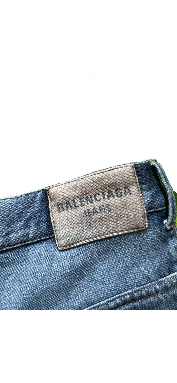 Balenciaga BALENCIAGA 22SS damage crush denim photo baggy sweat pants Size US 33 - 12 Thumbnail