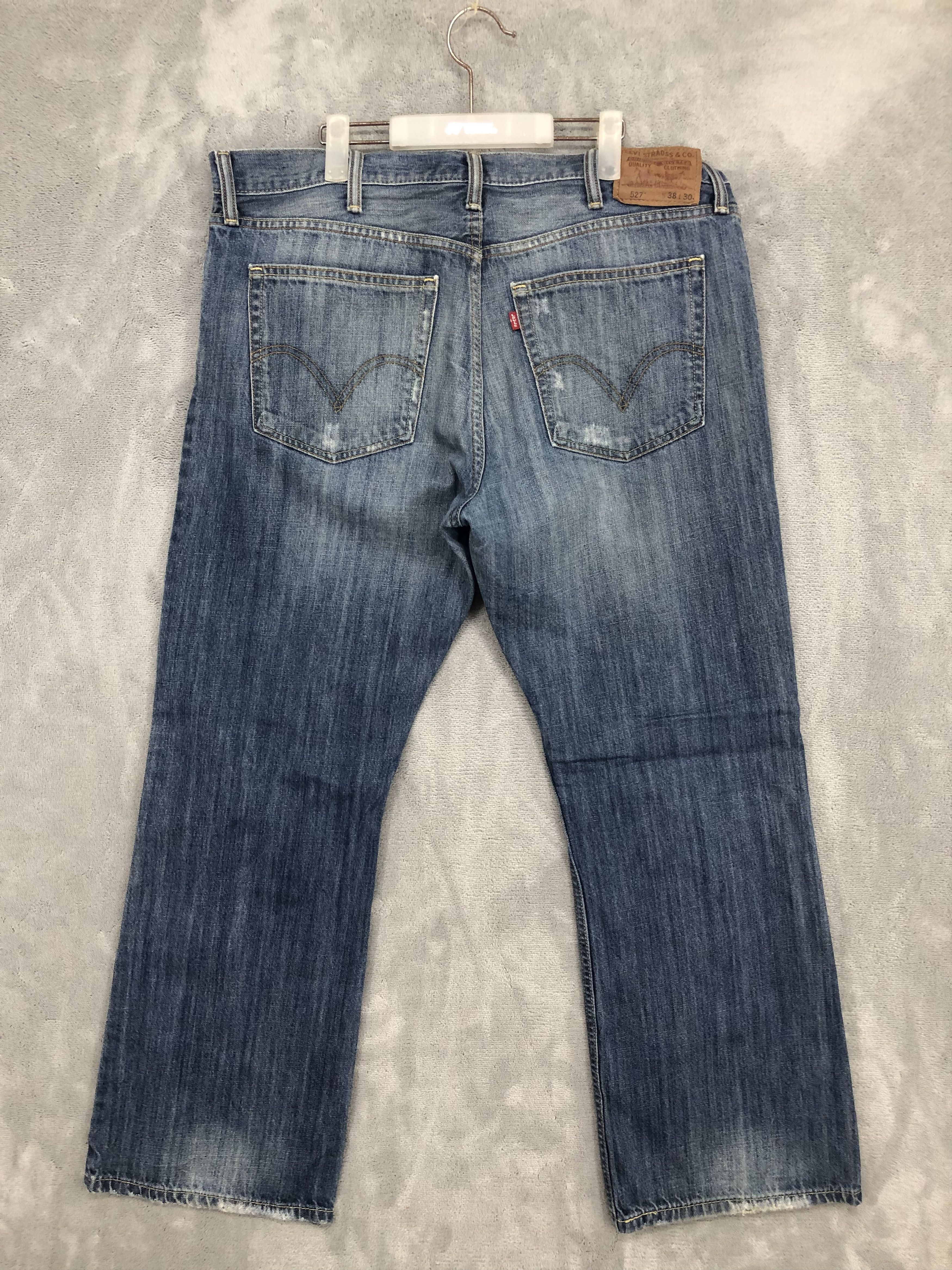 Levi's Vintage Levis 527 Boot Cut Distressed Jeans Size US 38 / EU 54 - 2 Thumbnail