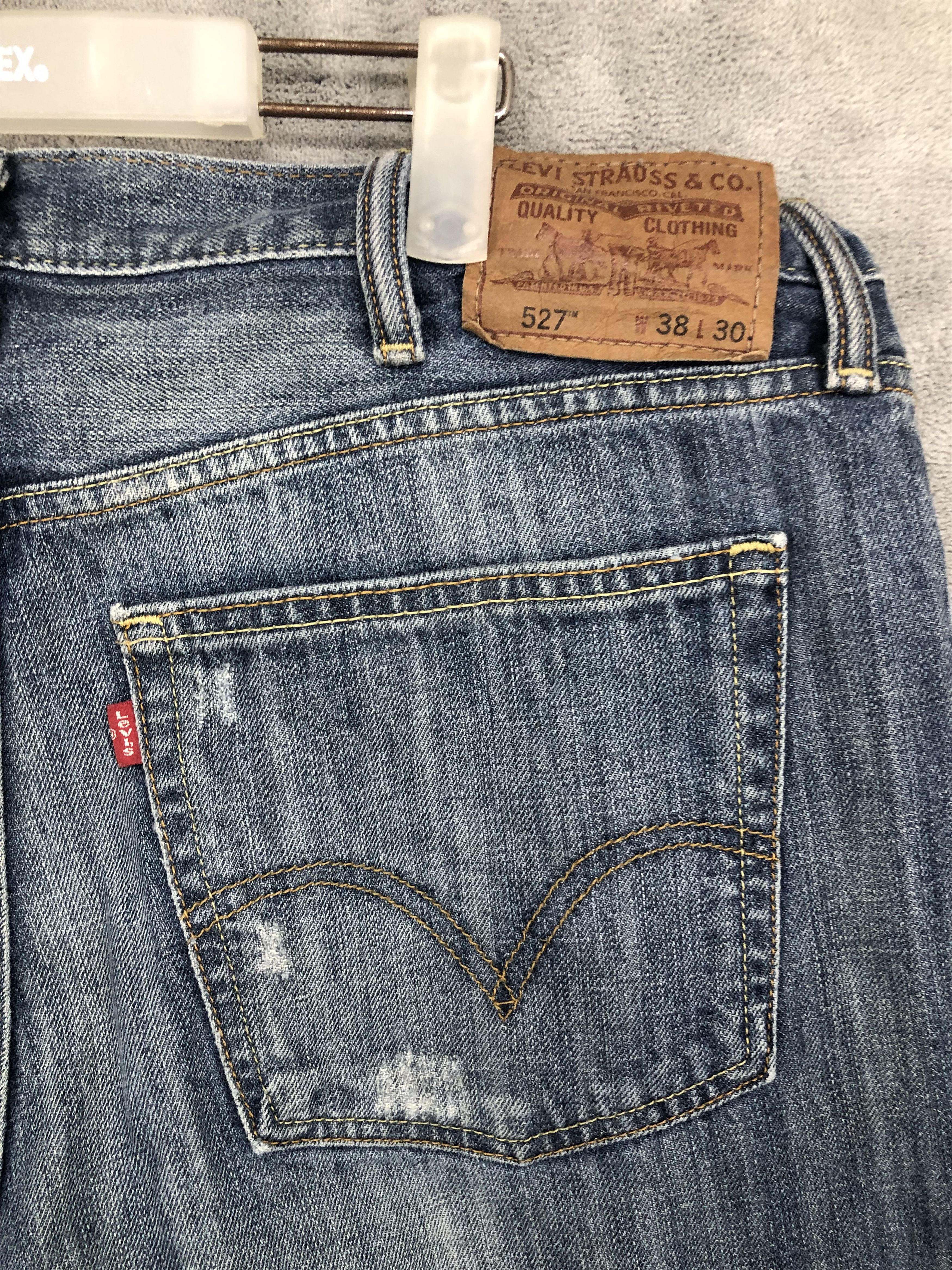 Levi's Vintage Levis 527 Boot Cut Distressed Jeans Size US 38 / EU 54 - 12 Thumbnail