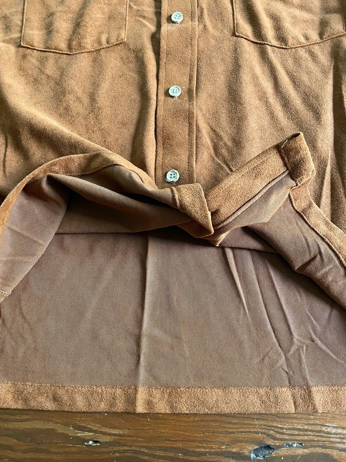 Retrofit Vintage 60’s Montgomery Ward Suede Style Button Up Shirt Size US M / EU 48-50 / 2 - 3 Thumbnail
