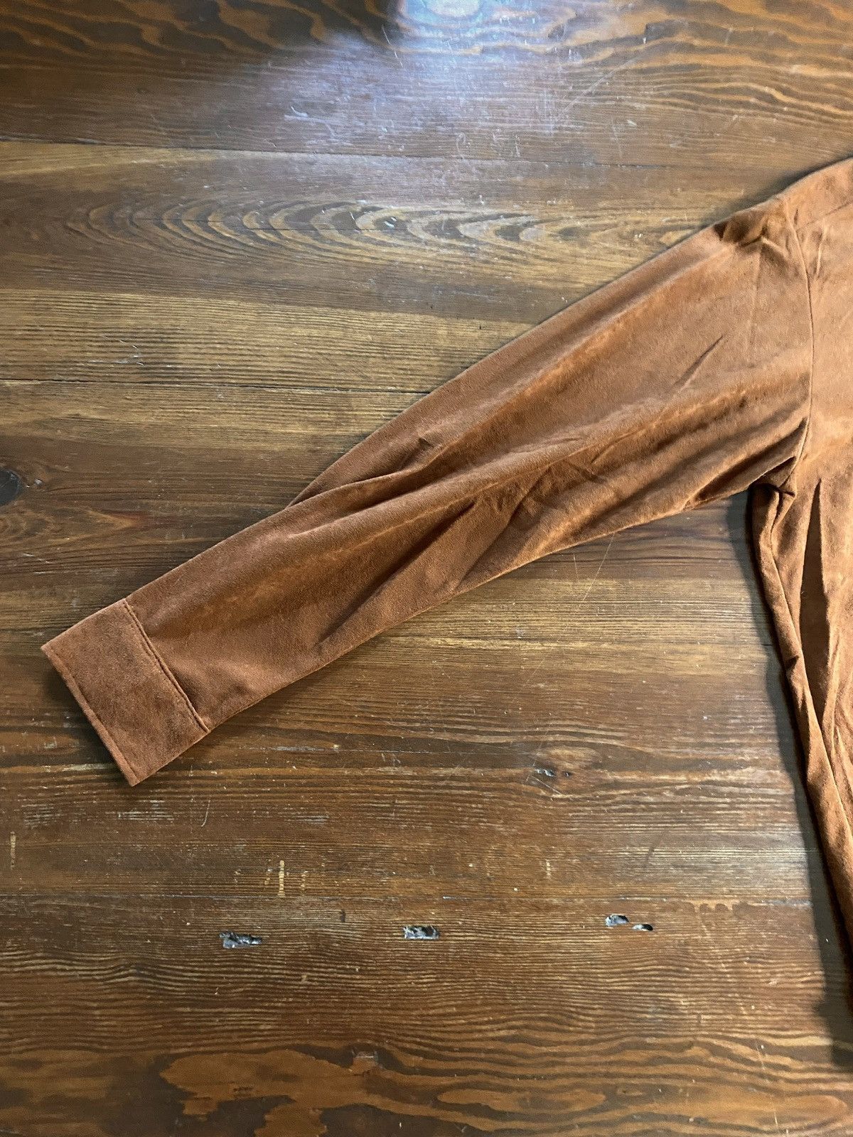 Retrofit Vintage 60’s Montgomery Ward Suede Style Button Up Shirt Size US M / EU 48-50 / 2 - 7 Thumbnail
